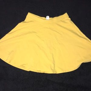 Yellow Skater Skirt
